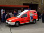 BF Wiesbaden VW Caddy der Brandschutzerziehung am 12.09.15 beim Tag der Offenen Tür in Wiesbaden