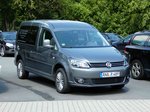 =VW Caddy der Drechslerei  AmM Schwarzwasser  steht auf dem Parkplatz Fichtelberg im Juli 2016
