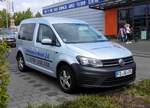 =VW Caddy von Ambulance Mobil 24 steht im August 2018 in Petersberg