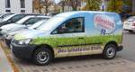 =VW Caddy vom Mineralbrunnen FÖRSTINA steht im Novenber 2018 in Fulda
