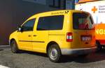=VW Caddy der Deutschen Post steht im Oktober 2018 in Fulda