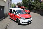 Feuerwehr Bischofsheim VW Caddy PKW am 16.06.19 beim Tag der offenen Tür 