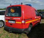 =VW Caddy als Gerätewagen der Feuerwehr LANGGÖNS, steht auf dem Parkplatz der RettMobil, 05-2022