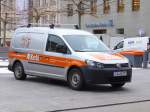 VW Caddy der Firma  KERBL  steht in Fulda, Januar 2015