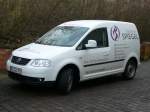 VW Caddy eines Sanit�tshauses, gesehen am 12.03.08 in 36088 H�nfeld