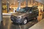 VW Caddy,  Austellungst�ck, auf dem Flughafen Hannover am 31.01.2011.