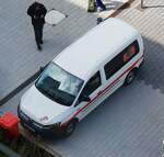 =VW Caddy von EFS-Haustechnik steht im September 2021 in Kassel