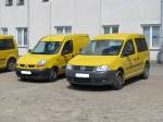 Kombi´s Renault Kangoo Rapid RN 1.9 D und VW Caddy 2.0 der  Deutsche Post AG , Rehna [‎26.07.‎2009]