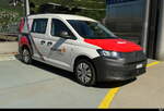RhB Dienstwagen VW Caddy bei den Postautohaltestellen abgestellt in Chur am 01.05.2026