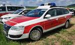 =VW Passat der Feuerwehr LÜNEN, steht auf dem Parkplatzgelände der RettMobil 2022 in Fulda, 05-2022