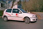 VW Polo III (6N2) als Einsatzfahrzeug der City Schutz Security im Winter 2002 in Marburg