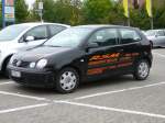 VW Lupo als Werbetr�ger f�r eine sportliche Kfz-Werkstatt, gesehen am 30.09.2008 in 97440 Werneck