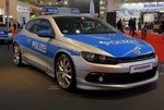 VW Scirocco Polizei auf der Essen Motor Show 2014.