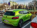 Rückansicht: VW Scirocco Mk3 in Viper grün (viper green).