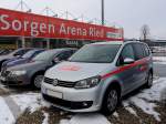 VW-Touran-TDI von ORF-O�; anl�ssliche eines Bundesligafu�ballspieles in Ried; 130216