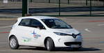Renault Zoe Elektr als Dienstwagen im Hafen Mukran am 09.10.20
