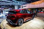 Rückansicht: Seat El Born, ausgestellt auf dem Autosalon Genf, 2019.