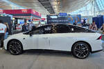 Hier zu sehen die vollelektrisch angetriebene Flie�heck-Limousine Xpeng P7+ aus China.