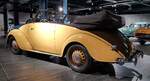 =Adler 2,5 Liter Cabriolet, Bauzeit 1937 - 1940, 2494 ccm, 58 PS, 125 km/h, ausgestellt im EFA Museum in Amerang, 06-2022
