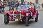 Alfa Romeo 6C 1750 Zagato, hat das Ziel in der Stadt Luxemburg bei der Luxemburg Classic Rallye fast erreicht.