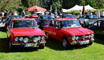  Alfa Romeo 2000 Berlina & Alfa Romeo Giulia Super, am 1.5.2026 auf dem Show / Ausstellungsgel�nde des Fr�hlingserwachen der Oldtimerfreunde Grenzland, Loherhof Geilenkirchen