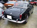 Heckansicht eines Alfa Romeo Giulietta Spider. 1955 - 1962. Diese Giulietta trägt das seltene Werkshardtop-Dach. Classic Remise Düsseldorf am 09.09.2017.