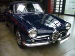 Alfa Romeo Giulietta Spider im Farbton blu Hollandese, gebaut von 1955 bis 1962.