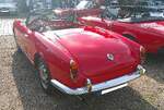 Heckansicht des Alfa Romeo Giulietta Spider aus dem Jahr 1962.