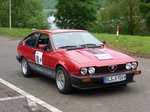 Alfa Romeo GTV6 (Baujahr 1983) bei der Internationalen Saar-Lor-Lux Classique. Start zum zweiten Tag am 28.05.2016 in Trier.