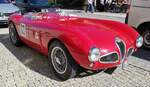 =Alfa Romeo Barchetta, Bj. 1963, 1889 ccm, 120 PS, gesehen bei der Fahrzeugabnahme anl. des Rossfeldrennens  Edelweiss-Bergpreis  2022 im Markt Berchtesgaden.