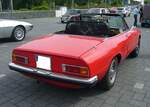 Heckansicht eines Alfa Romeo Spider Fastback 1600 aus dem Jahr 1975. Oldtimertreffen Heiligenhaus am 05.06.2022.