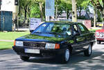 Audi 100 C3 Typ 44, am 1.5.2026 auf dem Weg zu Fr�hlingserwachen der Oldtimerfreunde Grenzland auf dem Loherhof in Geilenkirchen 