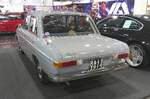 Heckansicht eines Audi 60 in der seltenen Ausführung als Viertürer. Retro Classics in Essen am 09.04.2026.
