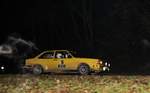 Nachts in der Eifel, (Blitzlicht ist erlaubt) Nr.18 Herbert Schilling & Caroline Diehm auf Audi 80, auf Ford Sierra Cosworth bei der  Youngtimer  39.