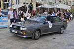 Audi Urquattro, BJ 1986, war bei der Luxemburg Classic Rallye dabei.