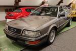 =Audi V 8, Bj. 1990, V8, 3562 ccm, 250 PS, ausgestellt im Automuseum Wolfegg im Dezember 2023