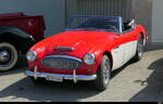 Ein Austin-Healey 3000 zu Besuch am Oldtimer Treff auf den Areal des Flugplatz in Bleienbach am 31.05.2026
