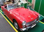 Austin Healey Sprite MK III im Farbton colorado red, gebaut von 1964 bis 1966.