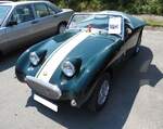 Austin Healey Sprite MK 1 im Farbton british racing green. Der Sprite MK 1 wurde von 1958 bis 1961 gebaut. Angetrieben wird er vom Vierzylinderreihenmotor aus dem Austin A35. Dieser leistet 44 PS aus einem Hubraum von 948 cm�. Aufgrund der Anordnung  ...