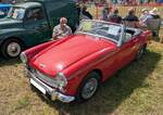 Austin Healey Sprite MK IV, wie er von 1966 bis 1971 gebaut wurde. Der MK IV war die letzte Ausbaustufe des bereits 1958 vorgestellten Modelles 'Sprite', damals noch mit den 'Frog eyes'. Als fast identisches Schwestermodell trat der MG Midget auf. De ...