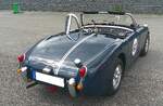 Heckansicht eines Austin Healey Sprite MK1 im  Renntrimm .