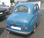 Heckansicht eines Austin A30 twodoor Saloon aus dem Jahr 1956.