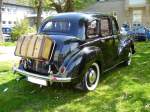 Heckansicht eines Austin A40 Devon. 1947 - 1952. 6. Kettwiger Oldtimerfrhling am 01.05.2013.
