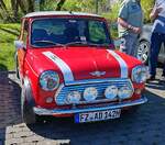 =Austin Mini, ausgestellt bei der Oldtimerveranstaltung in Frankenberg, 05-2026