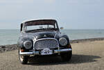Auto Union 1000 S , auf dem Damm in  Westkapelle, Walcheren, Zeeland, NL, im Urlaub gesehen.