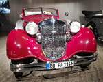 =Horch 853 Sportcabriolet, Baujahr 1937, gesehen im EFA Museum in Amerang, 06-2022