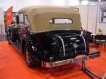 Heckansicht eines Horch Typ 8 500B Transformations-Cabriolet mit einem Karosserieaufbau von Gläser/Dresden aus dem Jahr 1934. Techno Classica Essen am 05.04.2024.