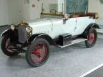 Wanderer W8  Puppchen . 1921 - 1925. Mit dem W8 nahm Wanderer die PKW Produktion auf. Während der 5-jährigen Produktionszeit entstanden ca. 5.000 Wagen dieses Typs. Das Auto war 2 und 3-sitzig erhältlich. Der 1.306 cm³ Motor mit 4 Zylindern leistete 15 PS. Audi Museum.