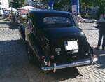 Heckansicht des Bentley R-Type Saloon aus dem Jahr 1953.