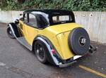 Heckansicht eines Bentley 3.5 Litre Saloon aus dem Jahr 1935. 13. Saarner Oldtimer-Cup am 30.08.2026 in M�lheim an der Ruhr/Saarn.